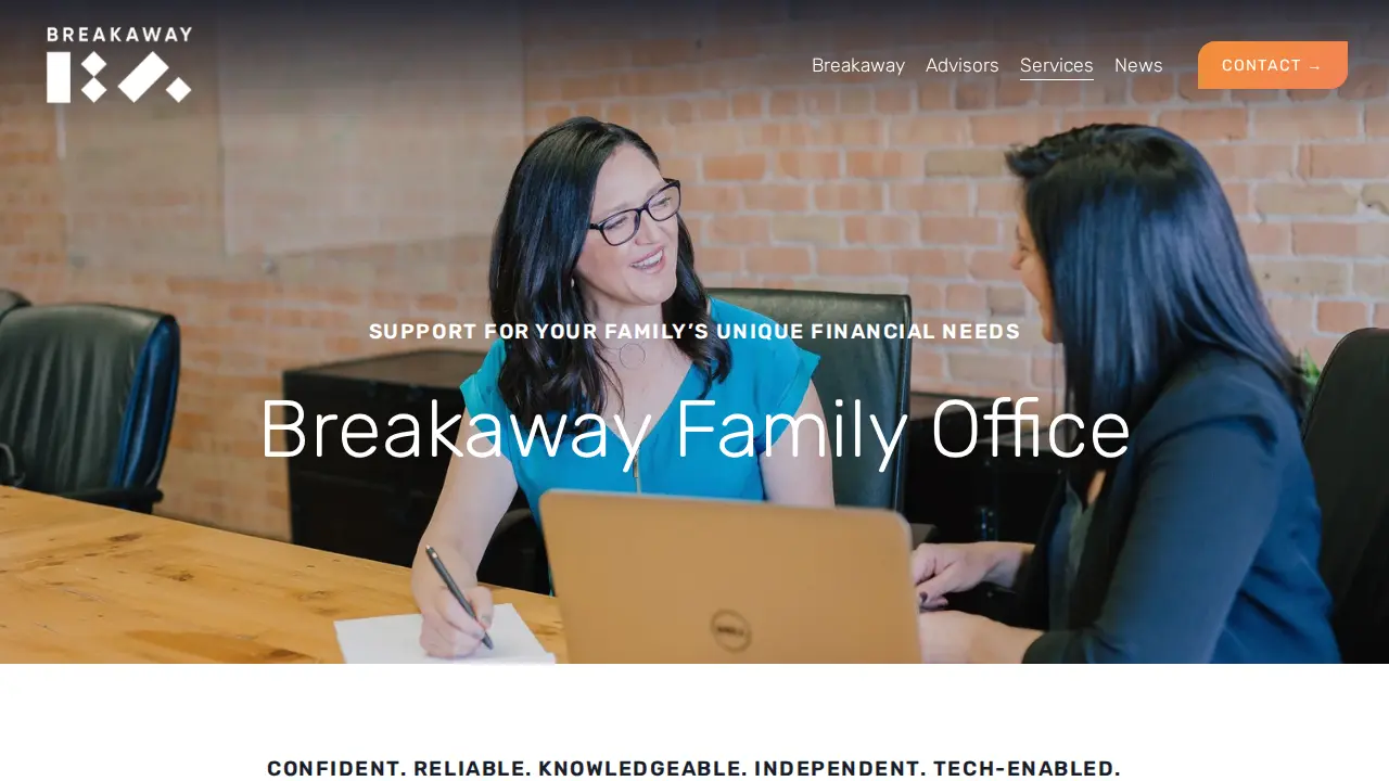 Breakaway Bookkeeping & Advising page