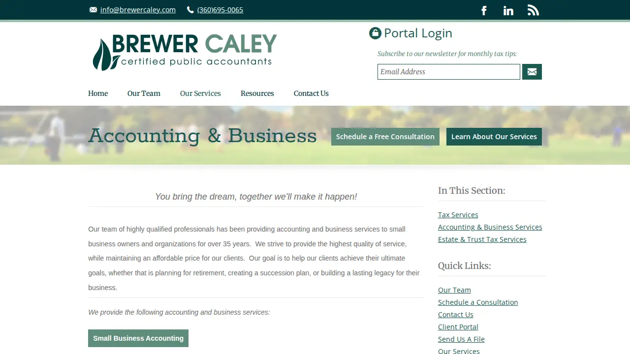 Rustin P Brewer CPA page