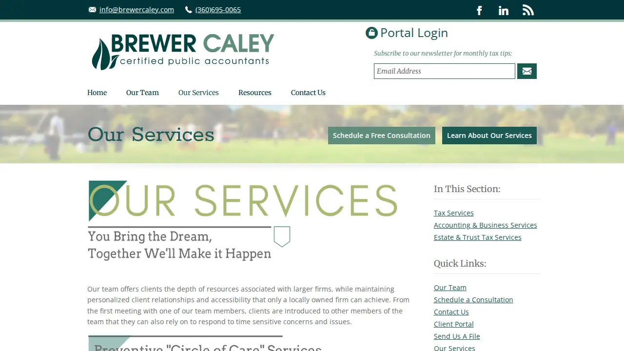 Rustin P Brewer CPA page