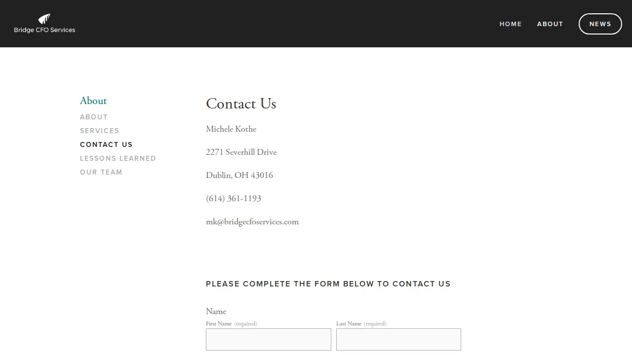 bridge cfo services page