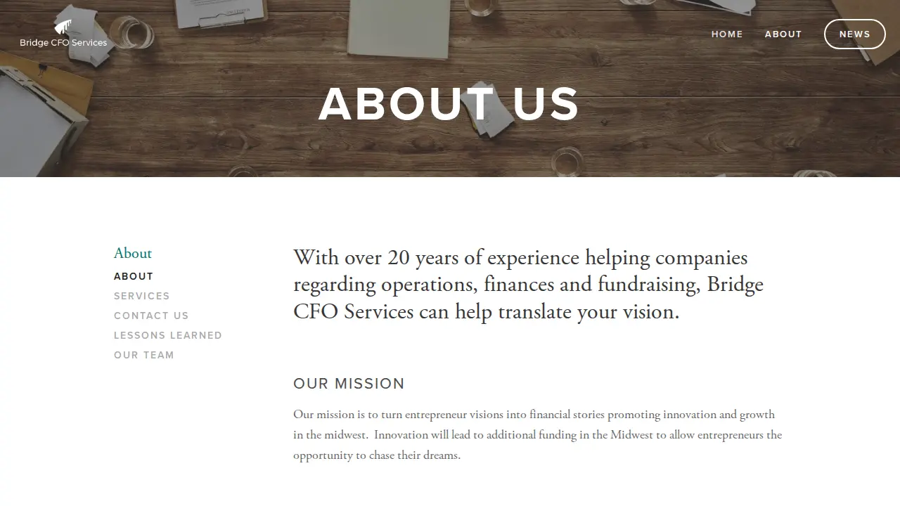 bridge cfo services page