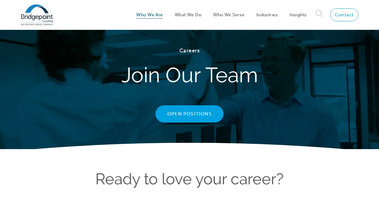 Bridgepoint Consulting page