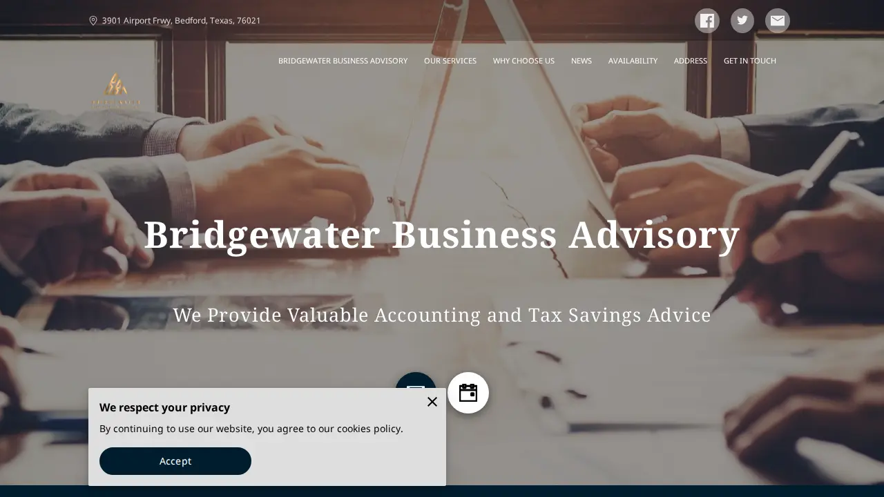 Bridgewater Business Advisory page