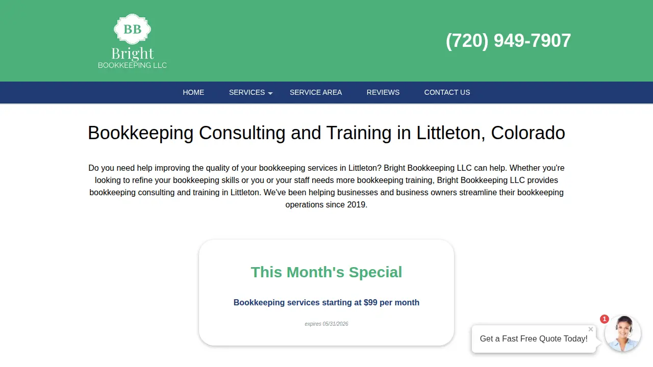 Bright Bookkeeping LLC page