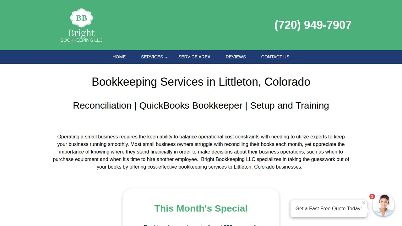 Bright Bookkeeping LLC page