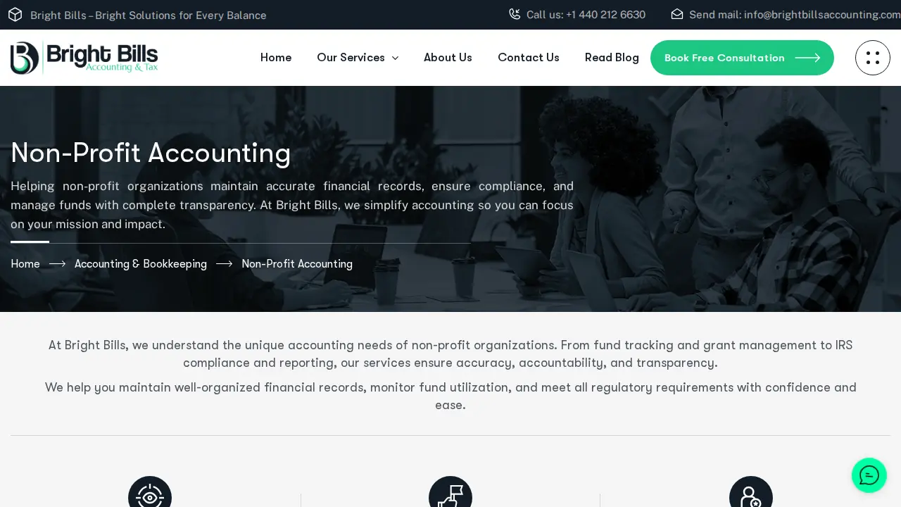 Bright Bills Accounting and Tax page