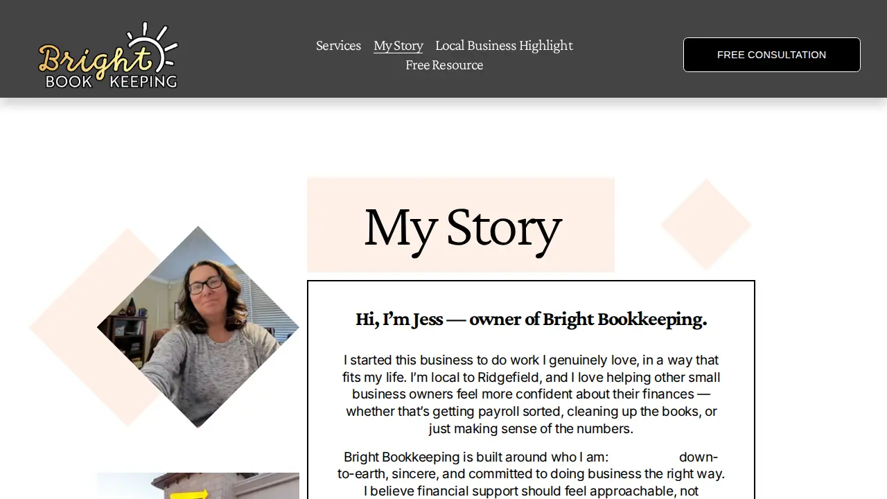 Bright Bookkeeping LLC page