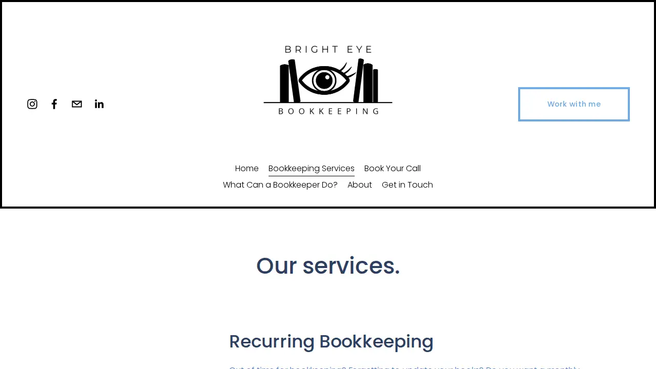 Bright Eye Bookkeeping LLC page