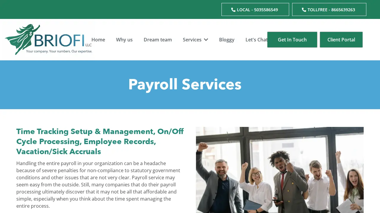 BrioFi, LLC page