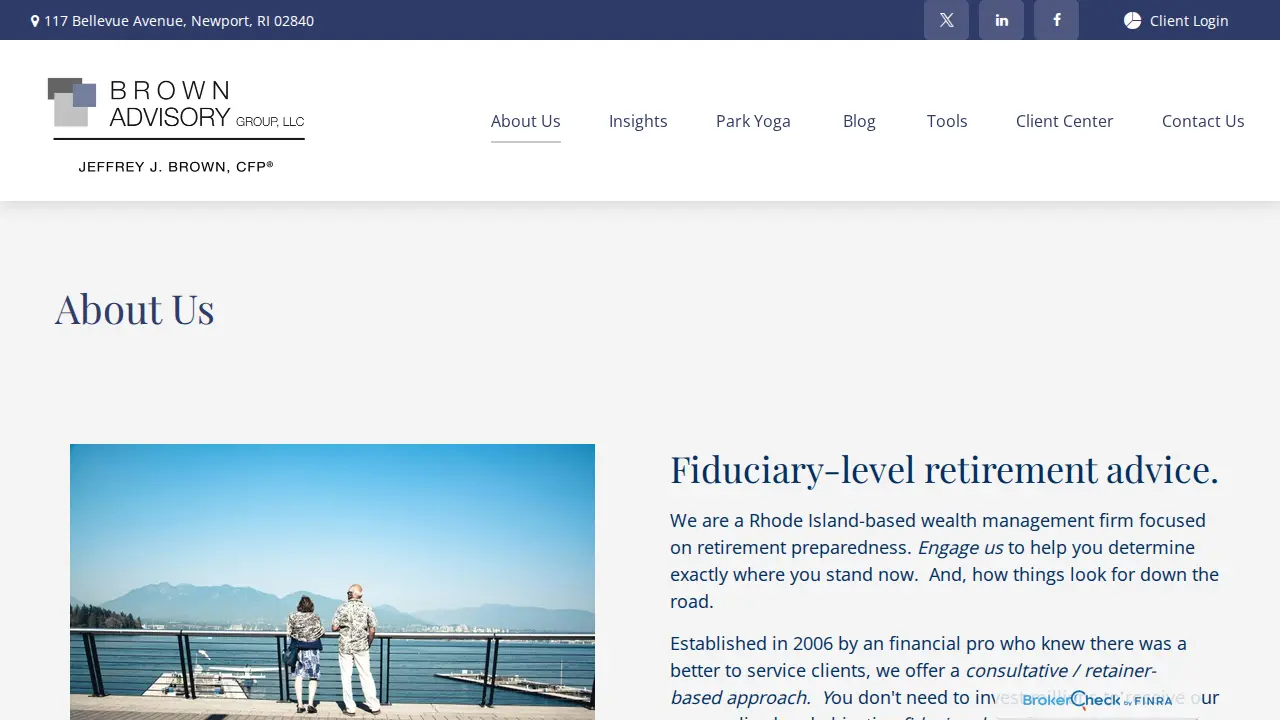 Brown Advisory Group page