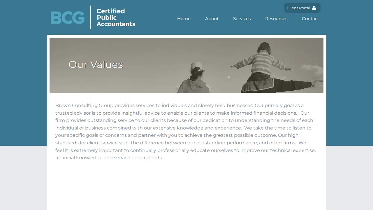 Brown Consulting Group page