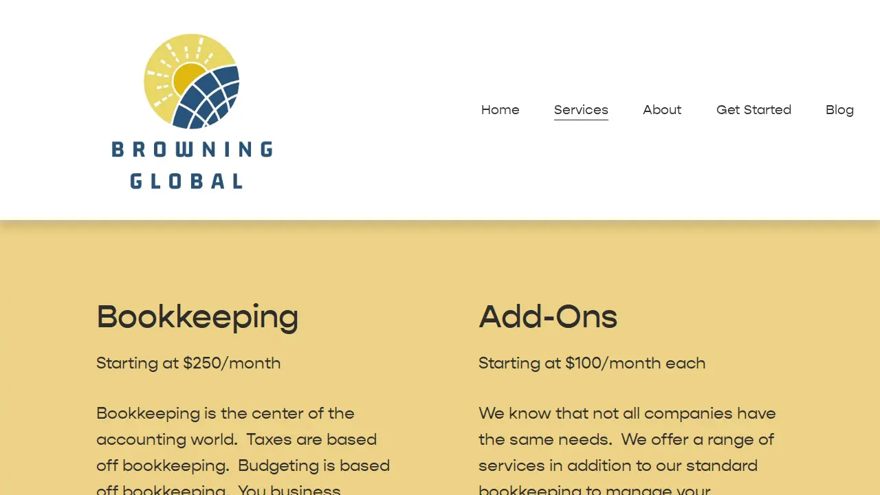 Browning Global page