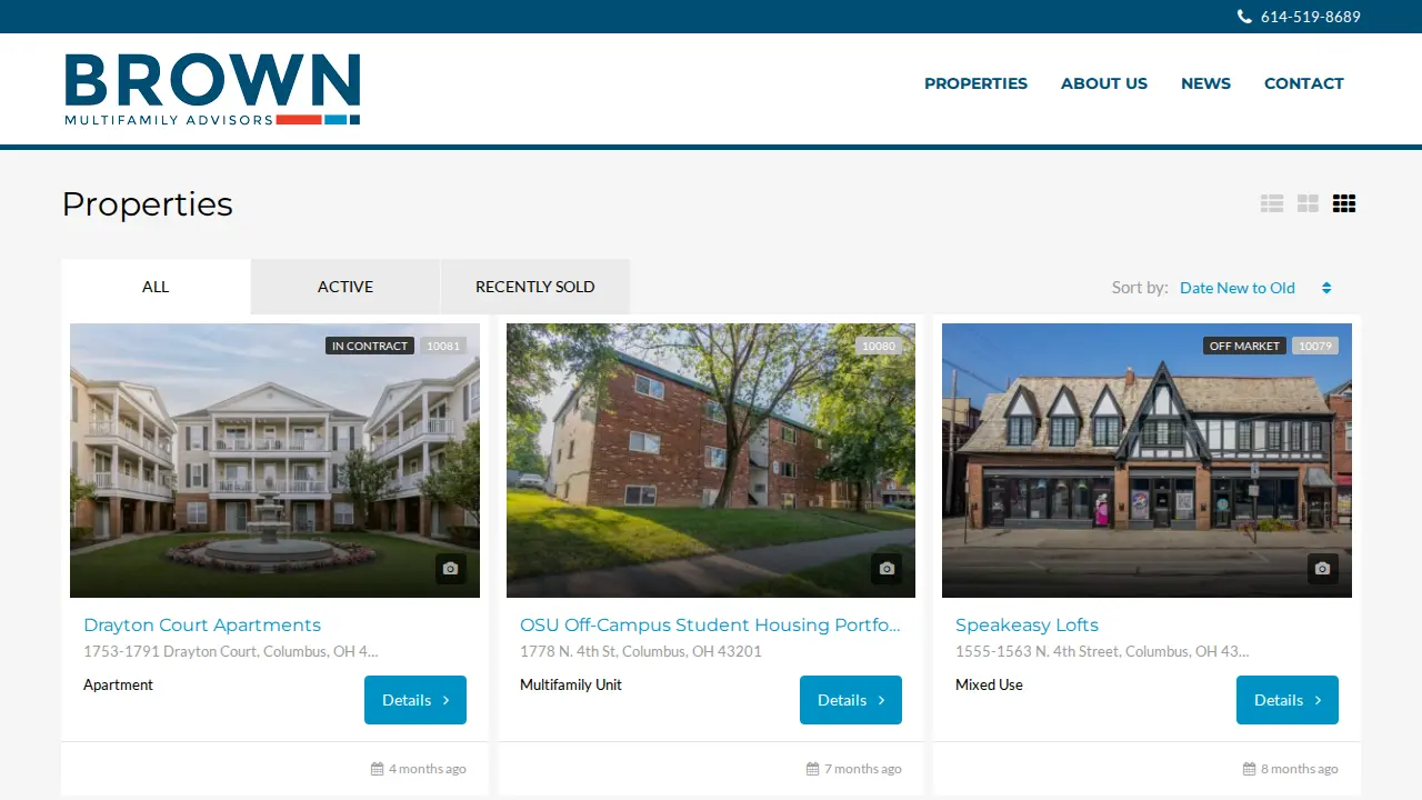 Brown Multifamily Advisors page