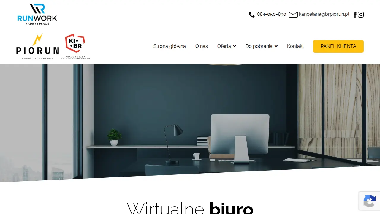 PIORUN Biuro Rachunkowe page