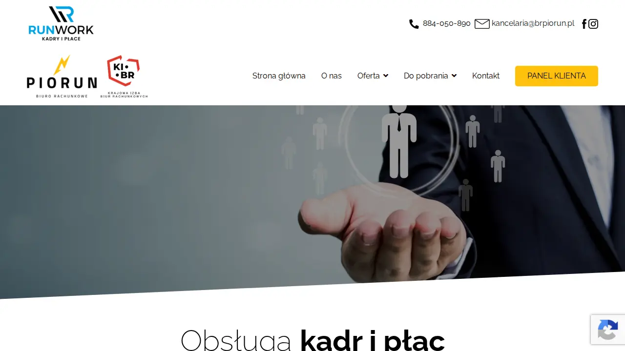 PIORUN Biuro Rachunkowe page
