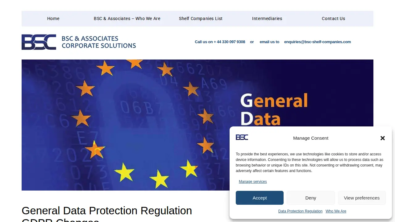 BSC & Associates page