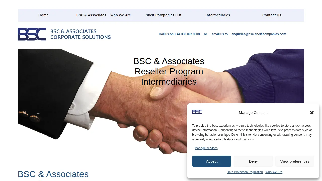 BSC & Associates page