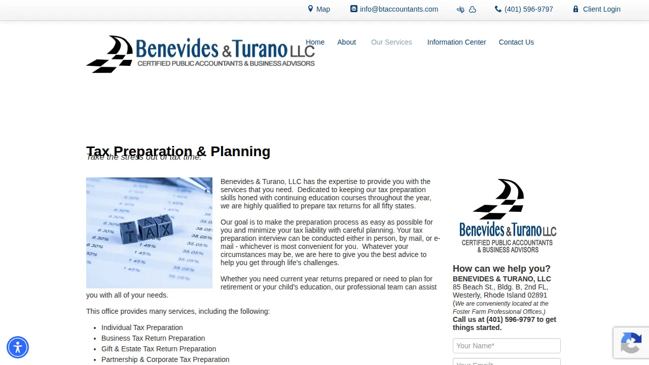 Benevides & Turano LLC page