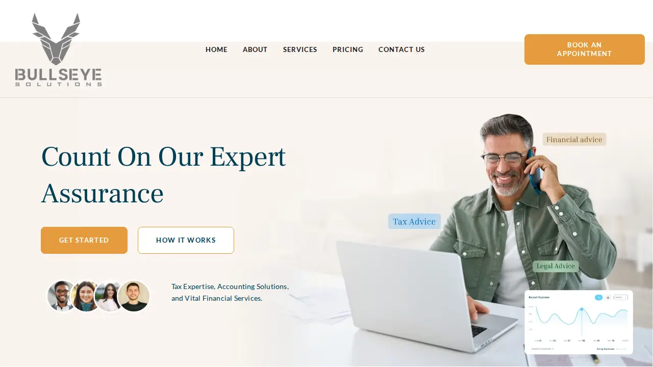 Bullseye Taxes website