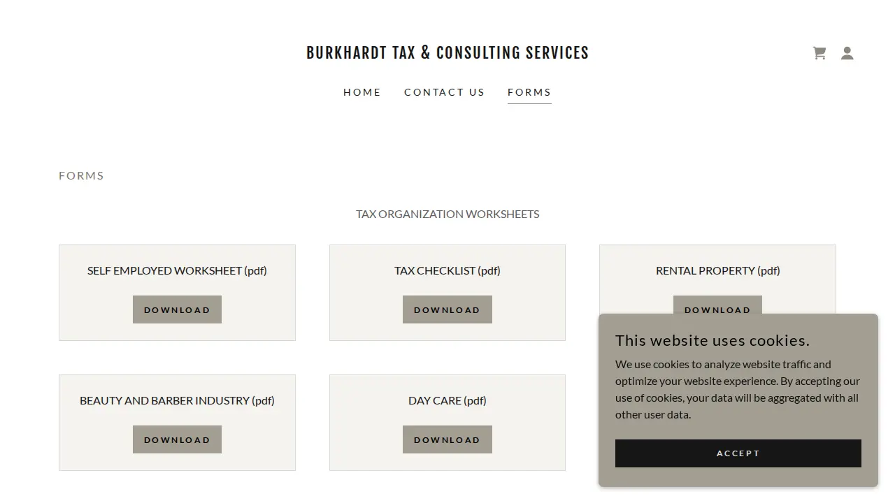 James Burkhardt Accounting & Consulting page