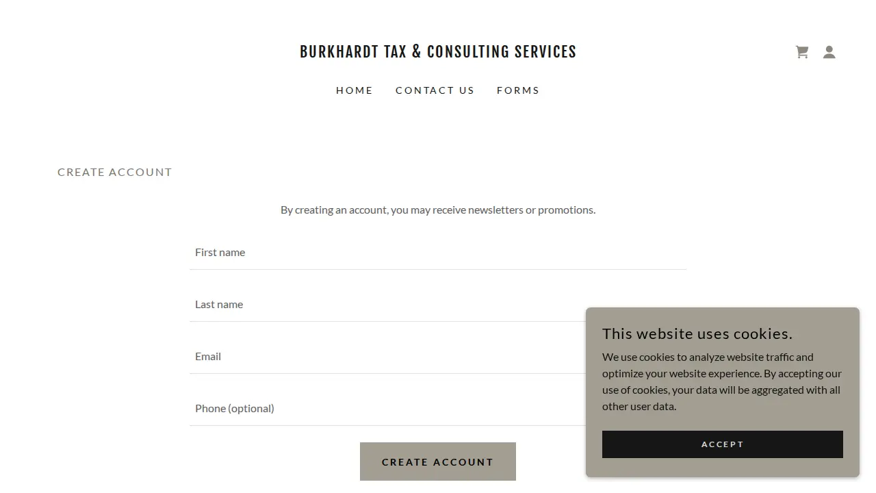 James Burkhardt Accounting & Consulting page