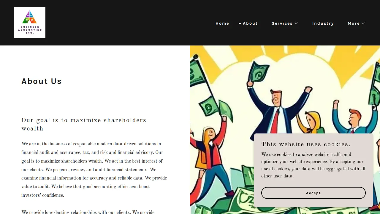 Business Accounting Inc. page