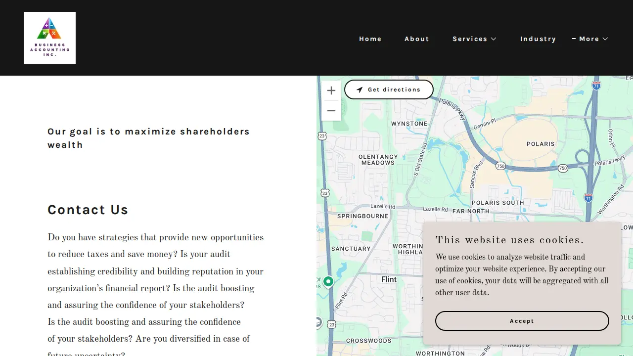Business Accounting Inc. page