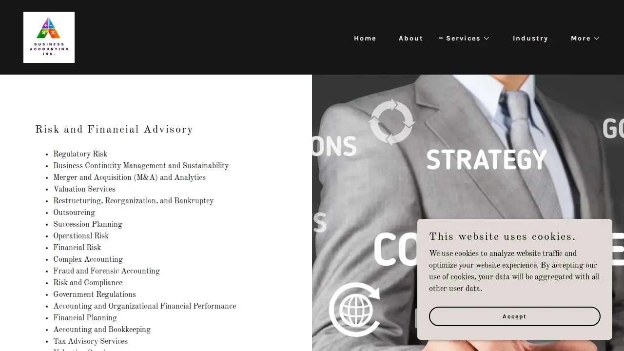 Business Accounting Inc. page