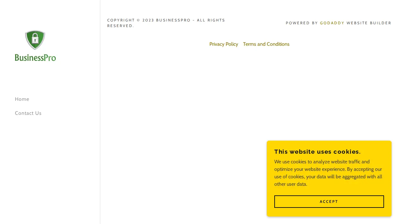 Business Pro page