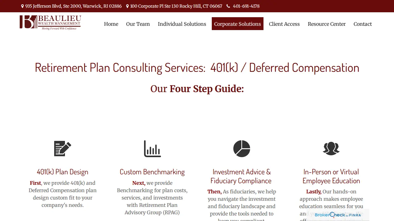 Beaulieu Wealth Management page