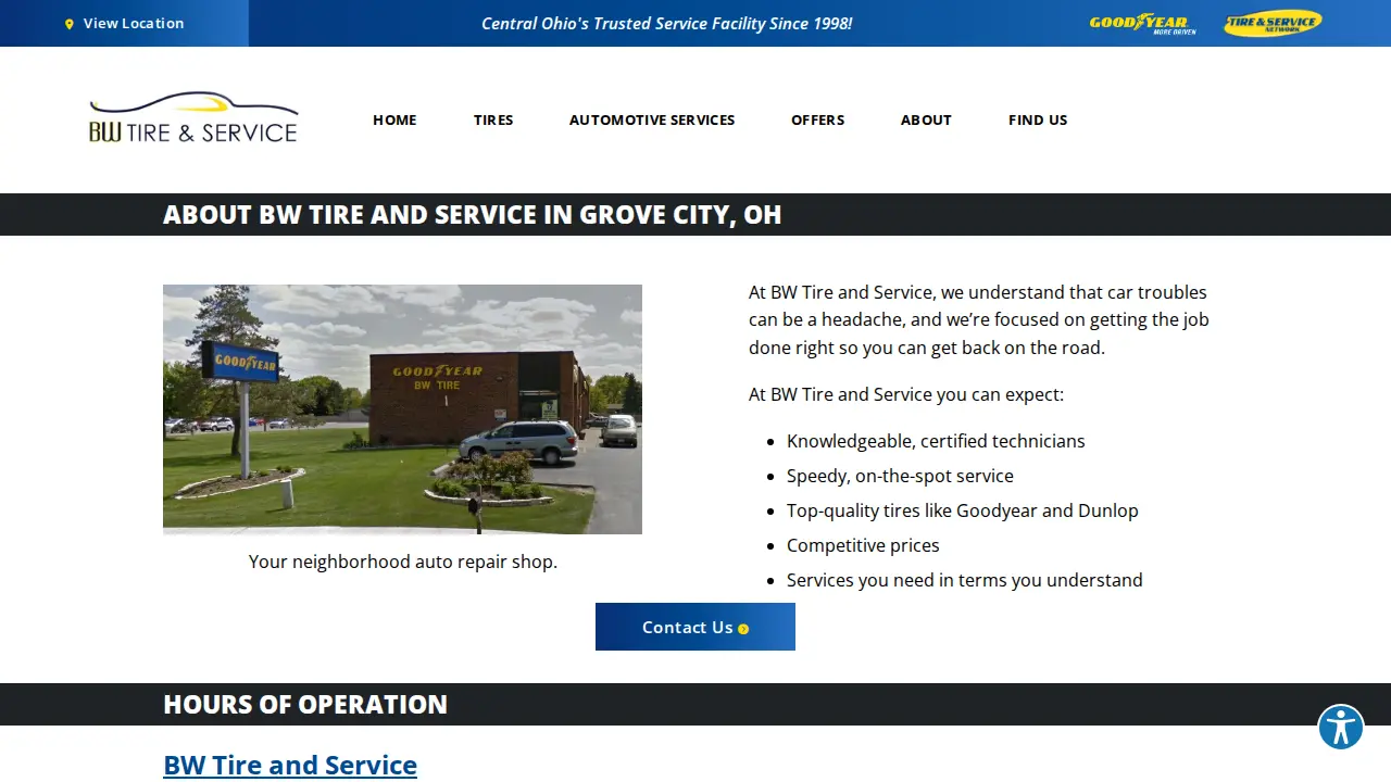 BW Tire and Service of Grove City page