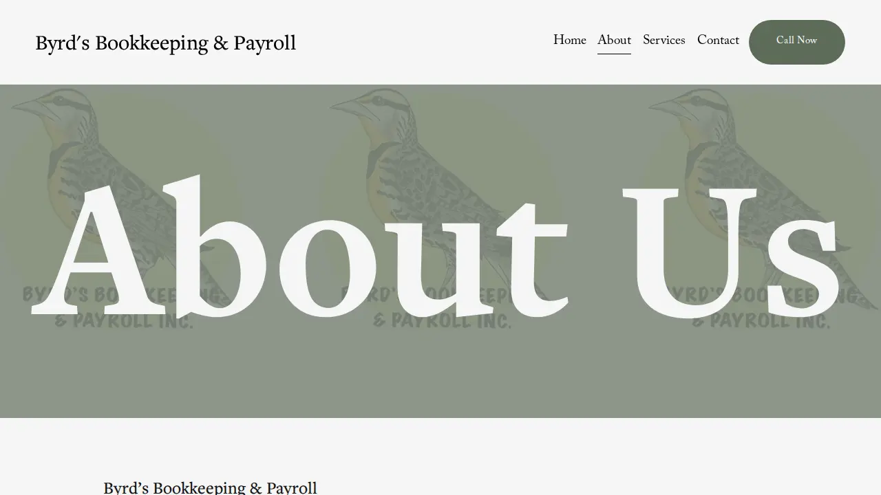 Byrd's Bookkeeping and Payroll Inc. page