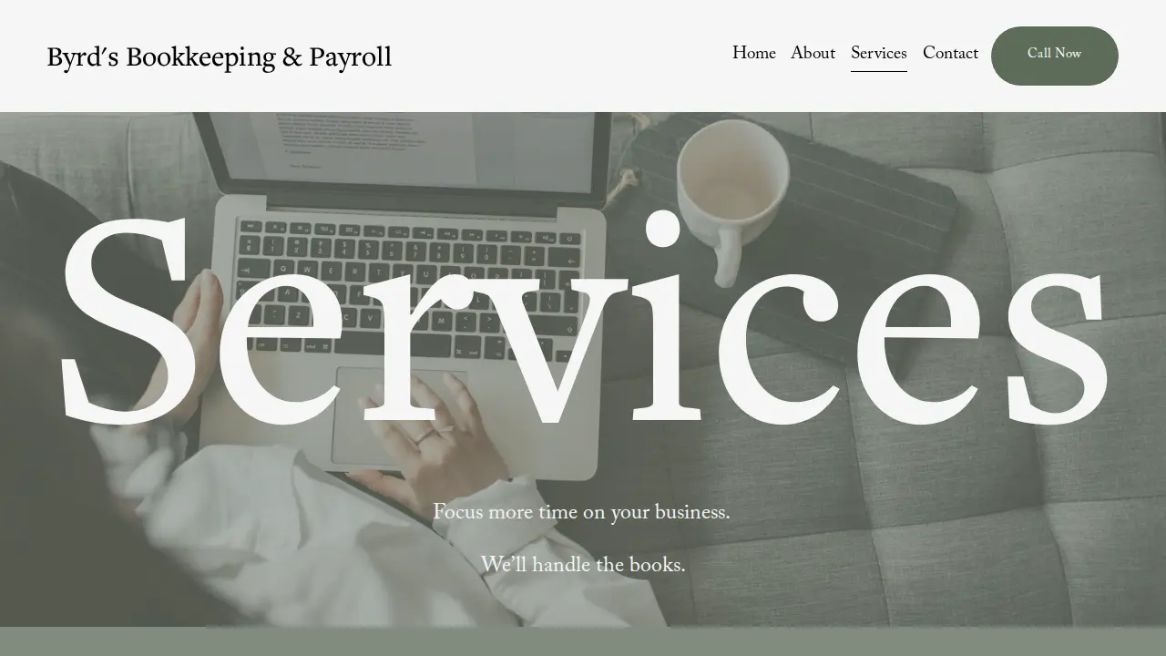 Byrd's Bookkeeping and Payroll Inc. page