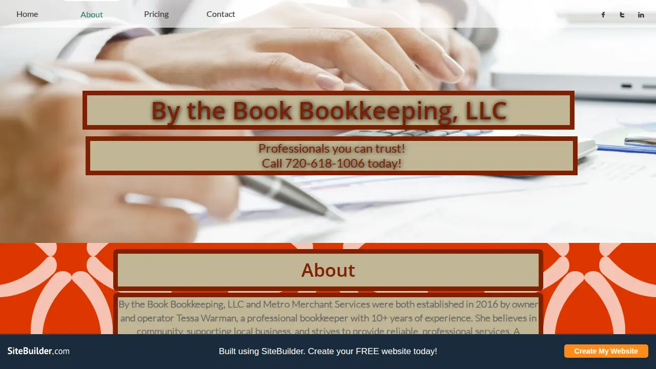 By the Book Bookkeeping, LLC page