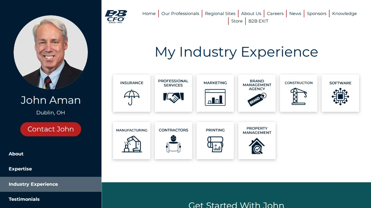 John Aman, Partner B2B CFO® page