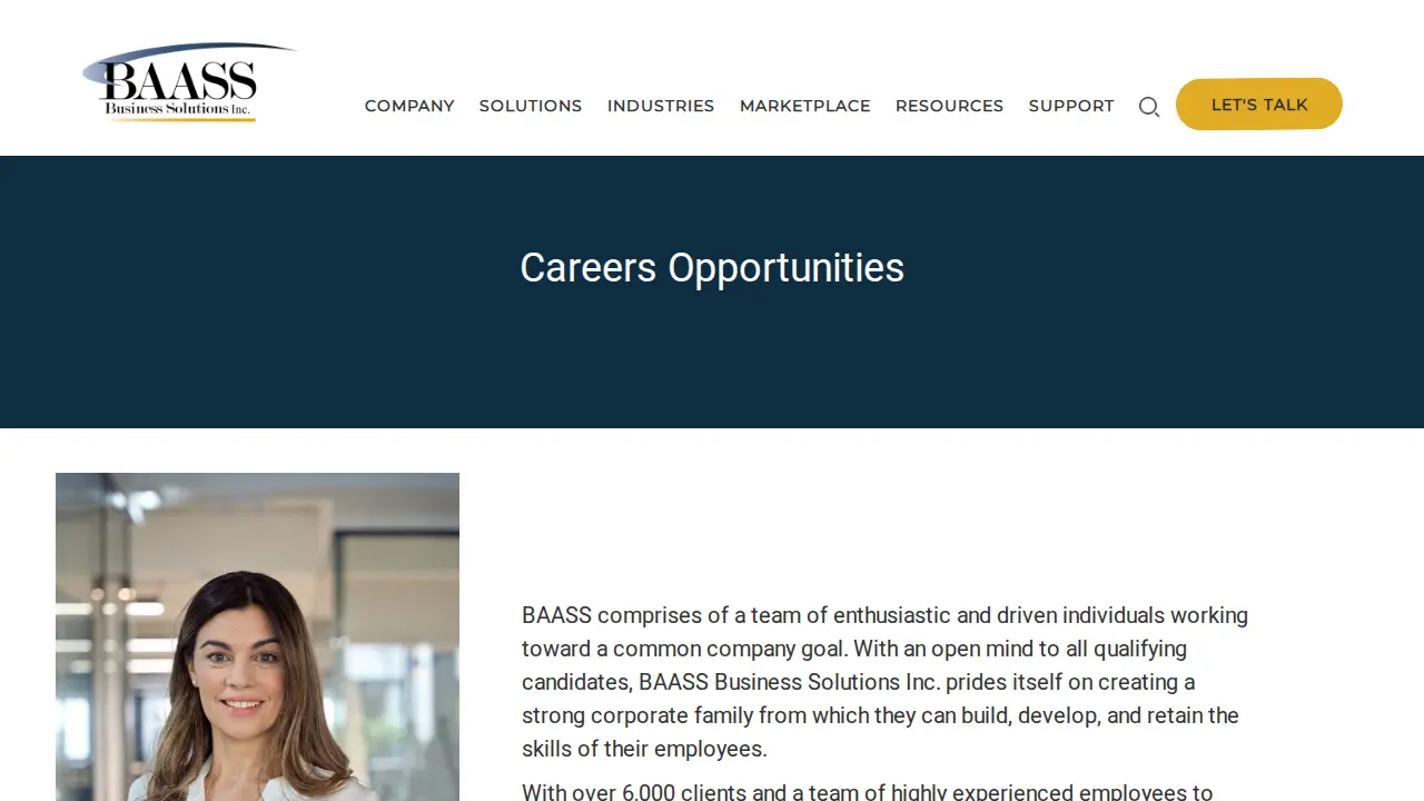 BAASS Business Solutions Inc. page