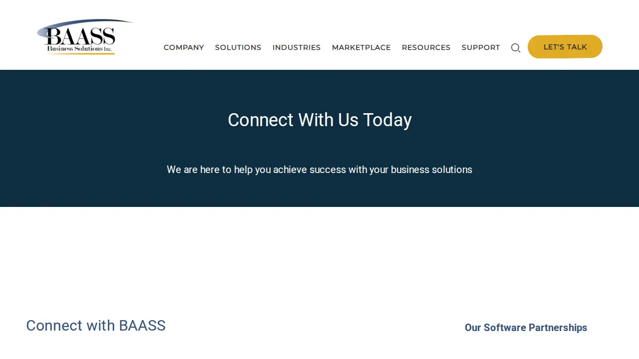 BAASS Business Solutions Inc. page