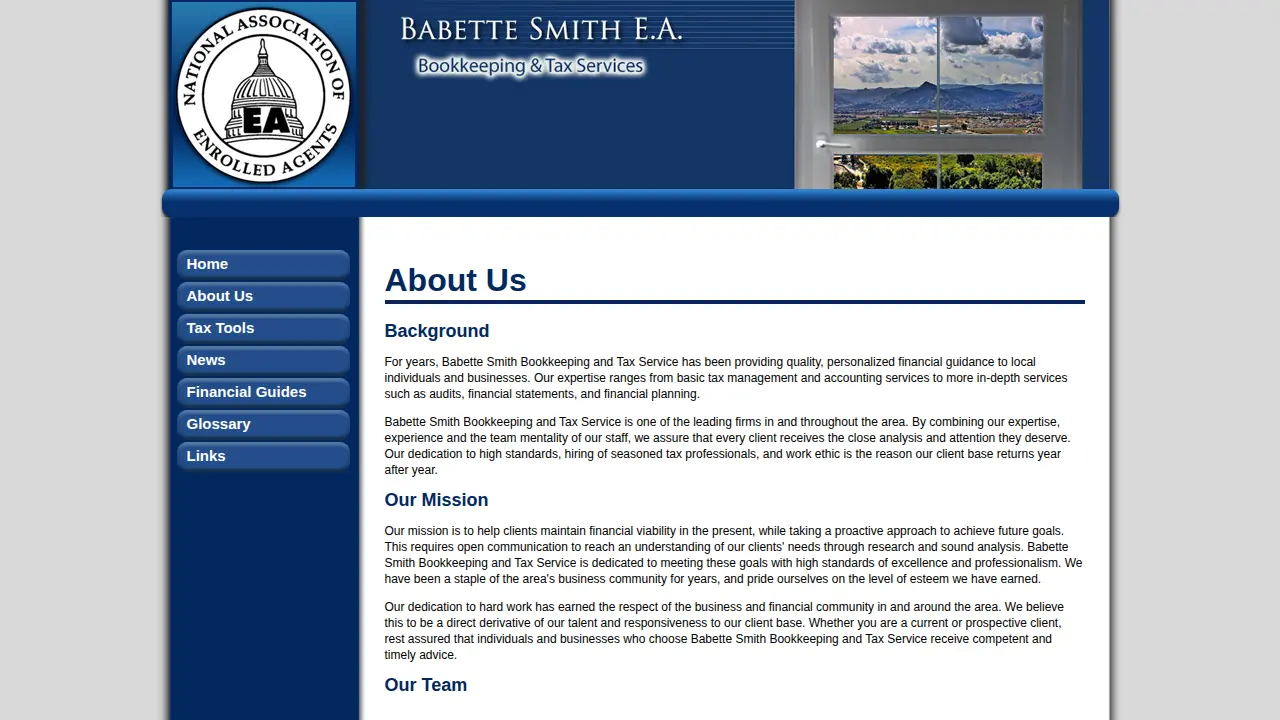 Babette Smith Bookkeeping & Taxes page