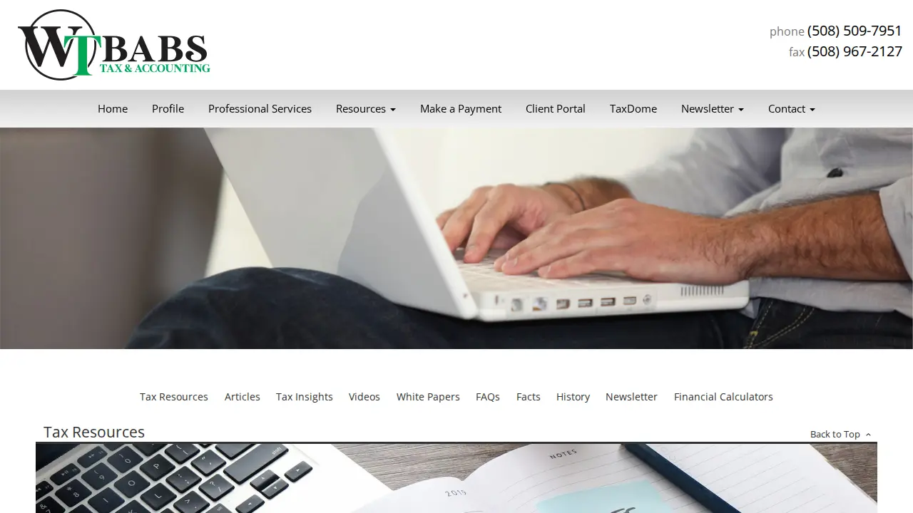 WT Babs Tax & Accounting Inc page
