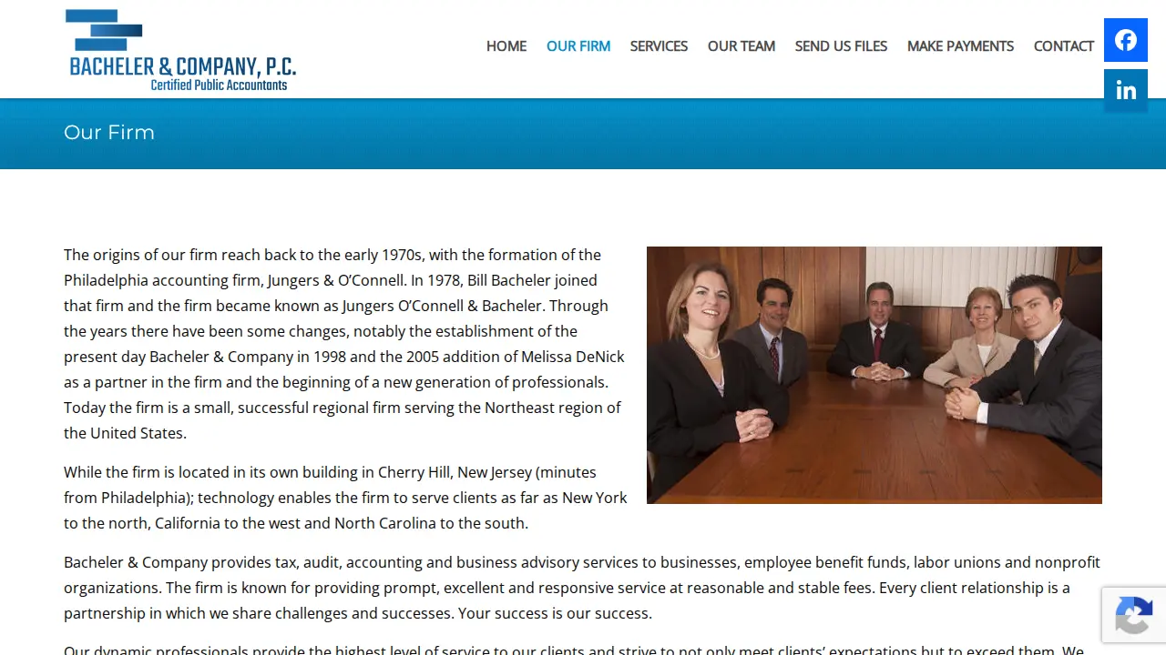 Bacheler & Co page