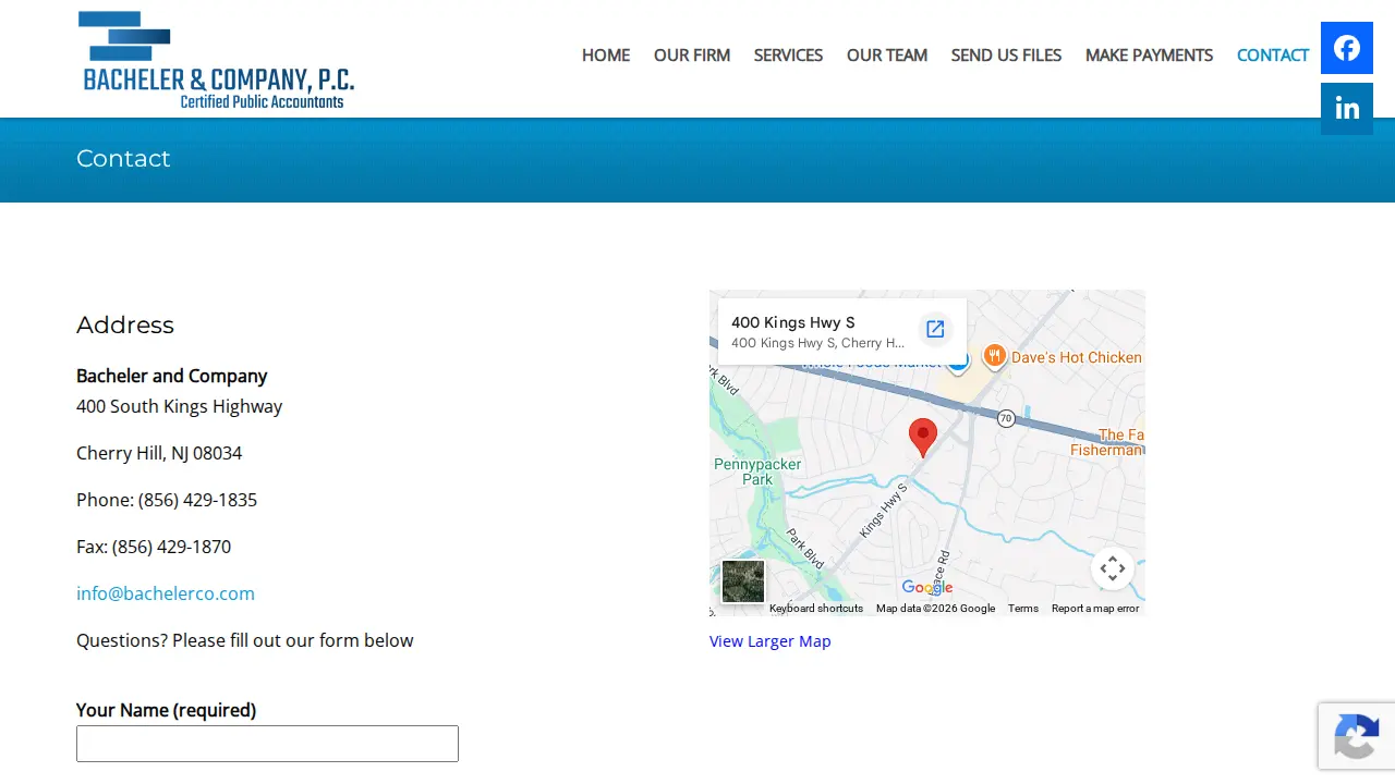 Bacheler & Co page