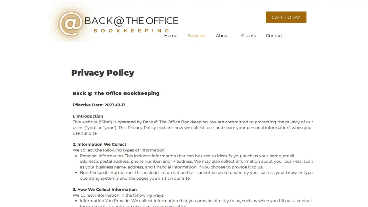 Back at The Office, LLC page