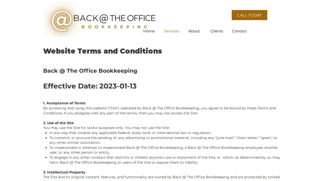 Back at The Office, LLC page
