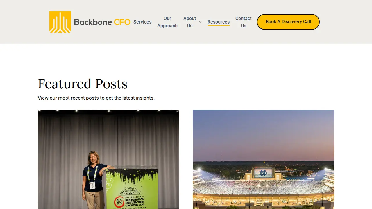 Backbone CFO page