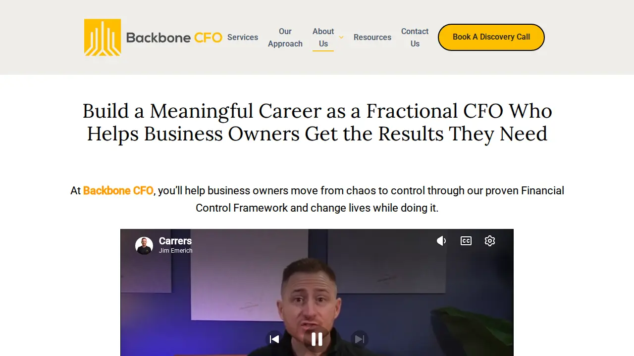 Backbone CFO page