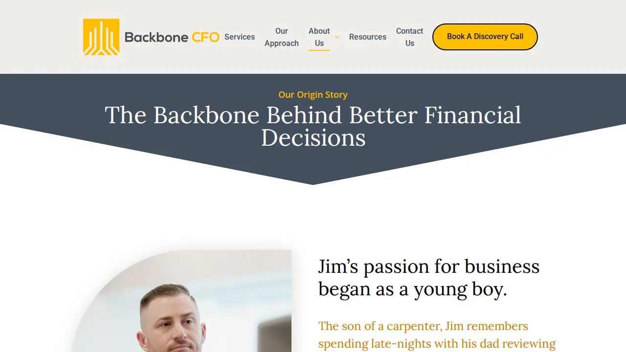 Backbone CFO page