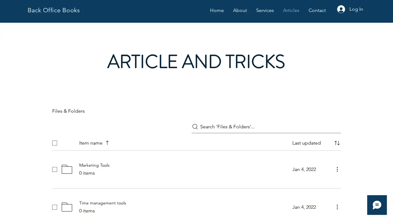 back office books page