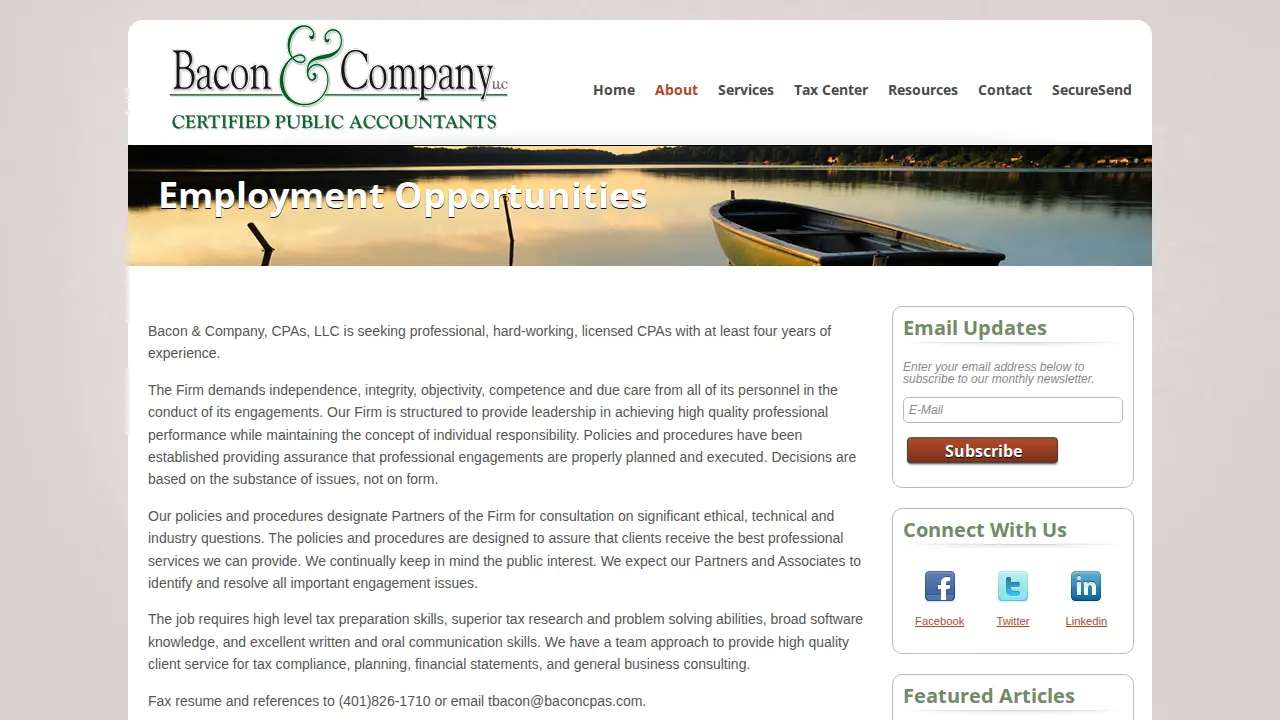Bacon & Company CPAs, LLC page