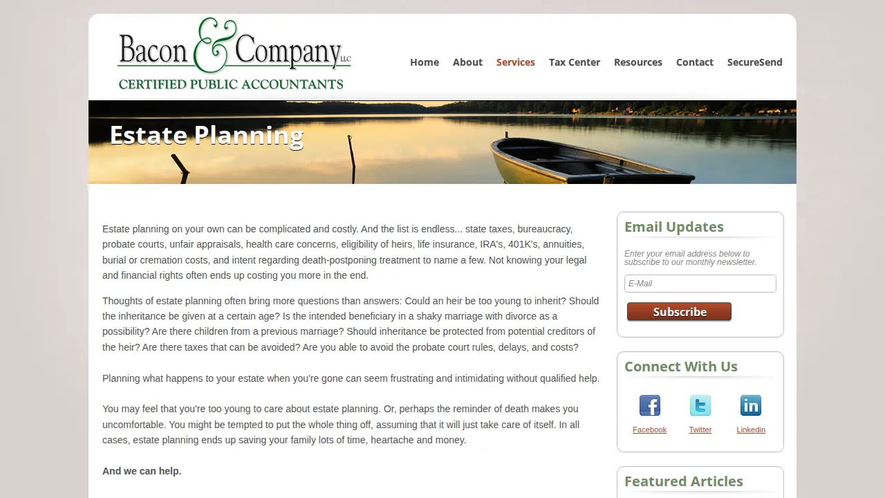 Bacon & Company CPAs, LLC page