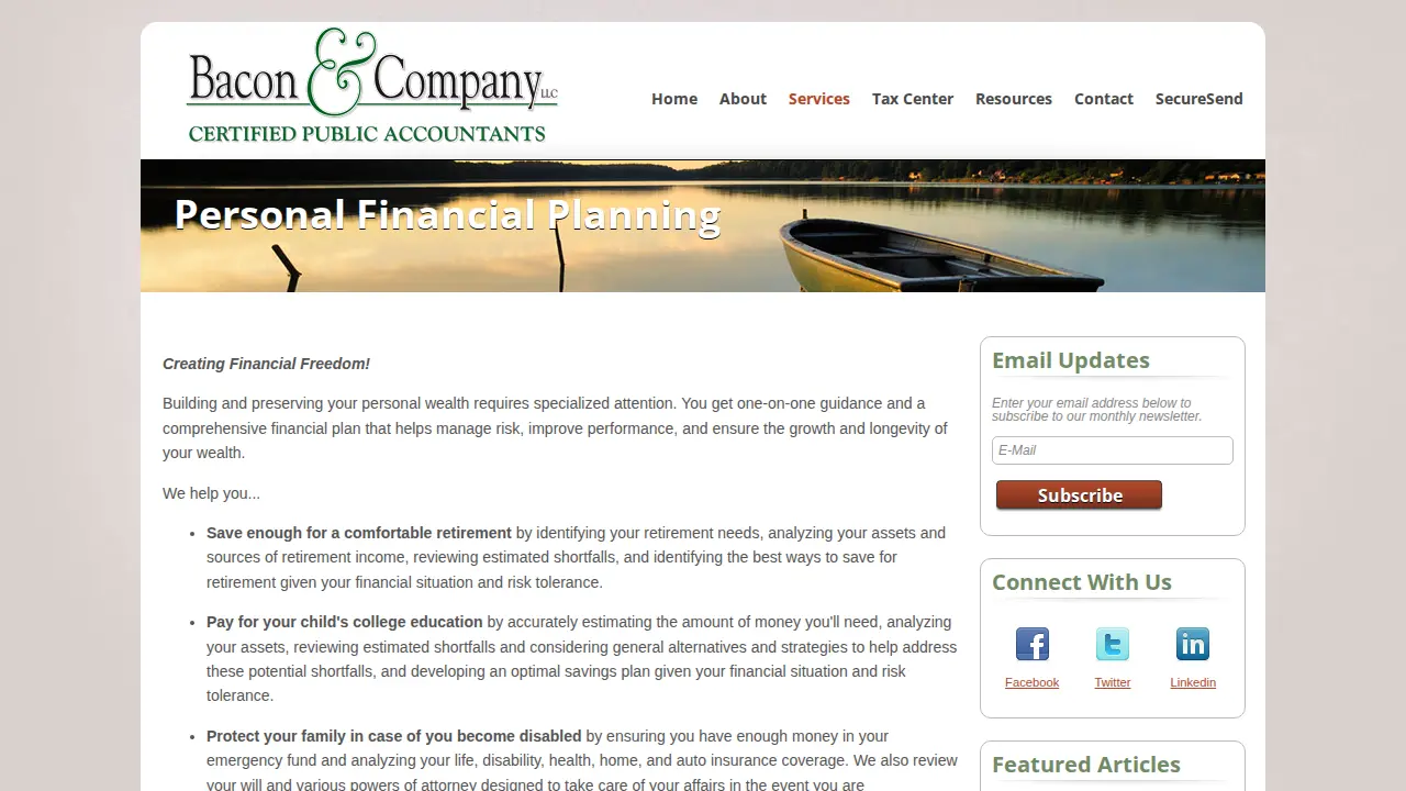 Bacon & Company CPAs, LLC page